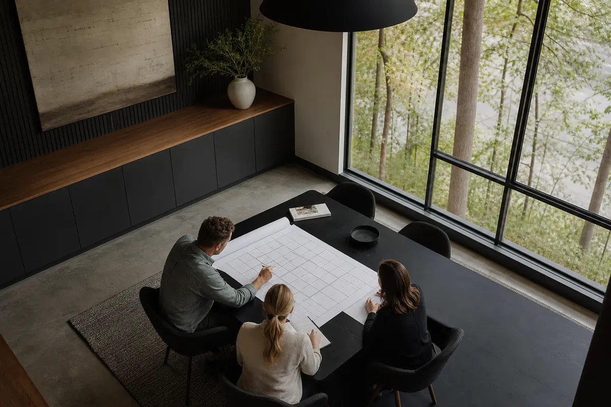 Editorial marketing planning scene for AI SEO in Archer Lodge, North Carolina