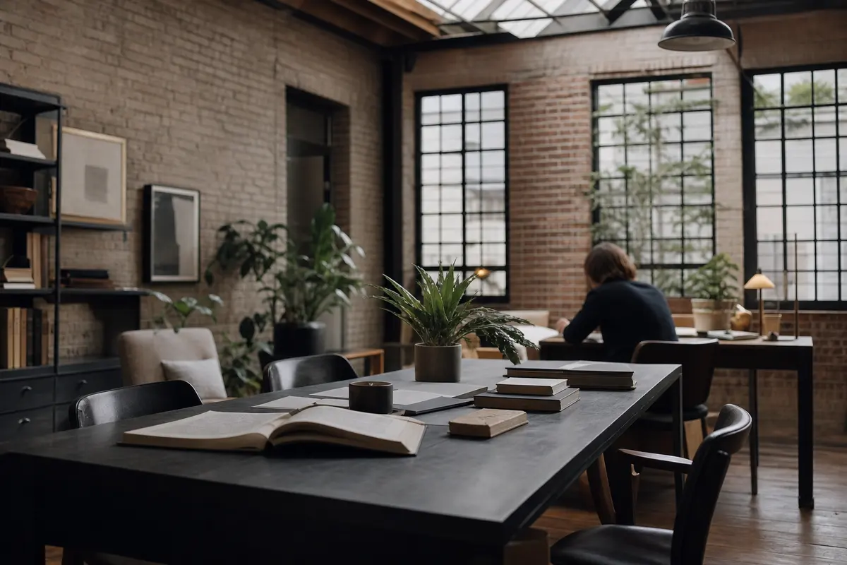Editorial marketing planning scene for AI SEO in Barbecue, North Carolina