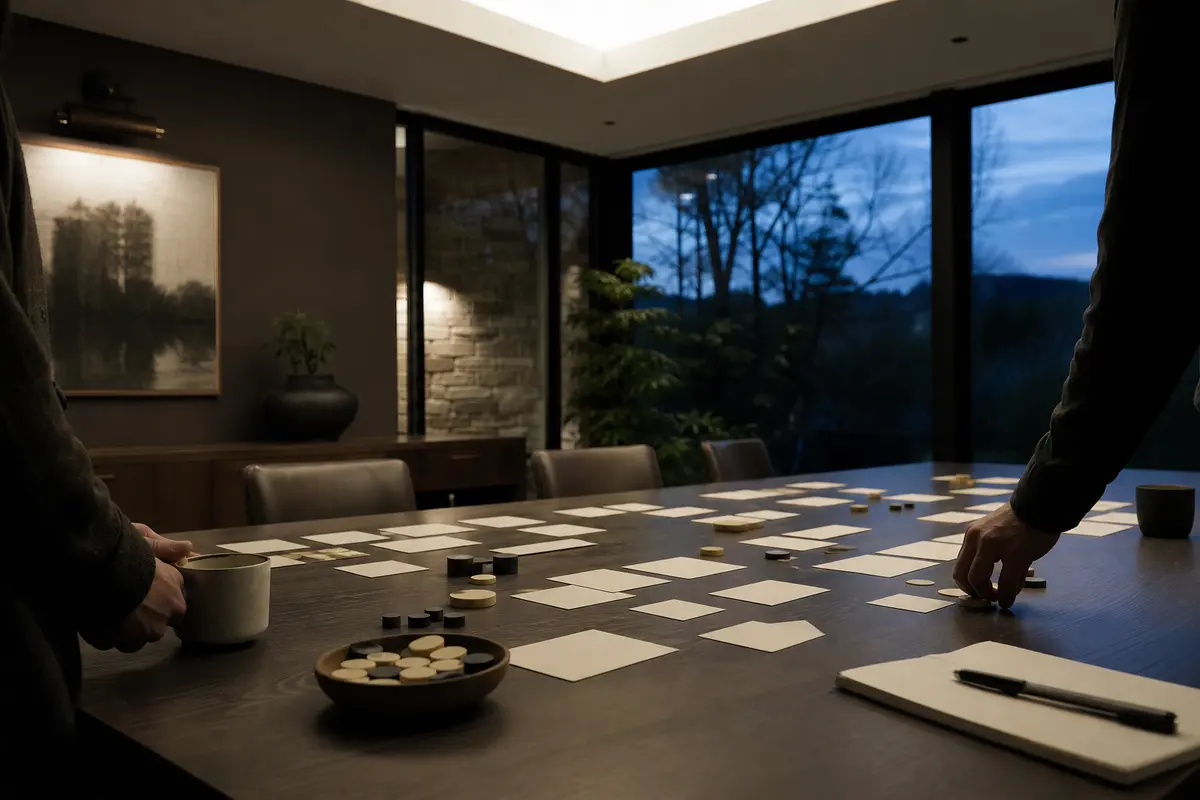 Editorial platform planning scene for Custom Software in Black Mountain, North Carolina