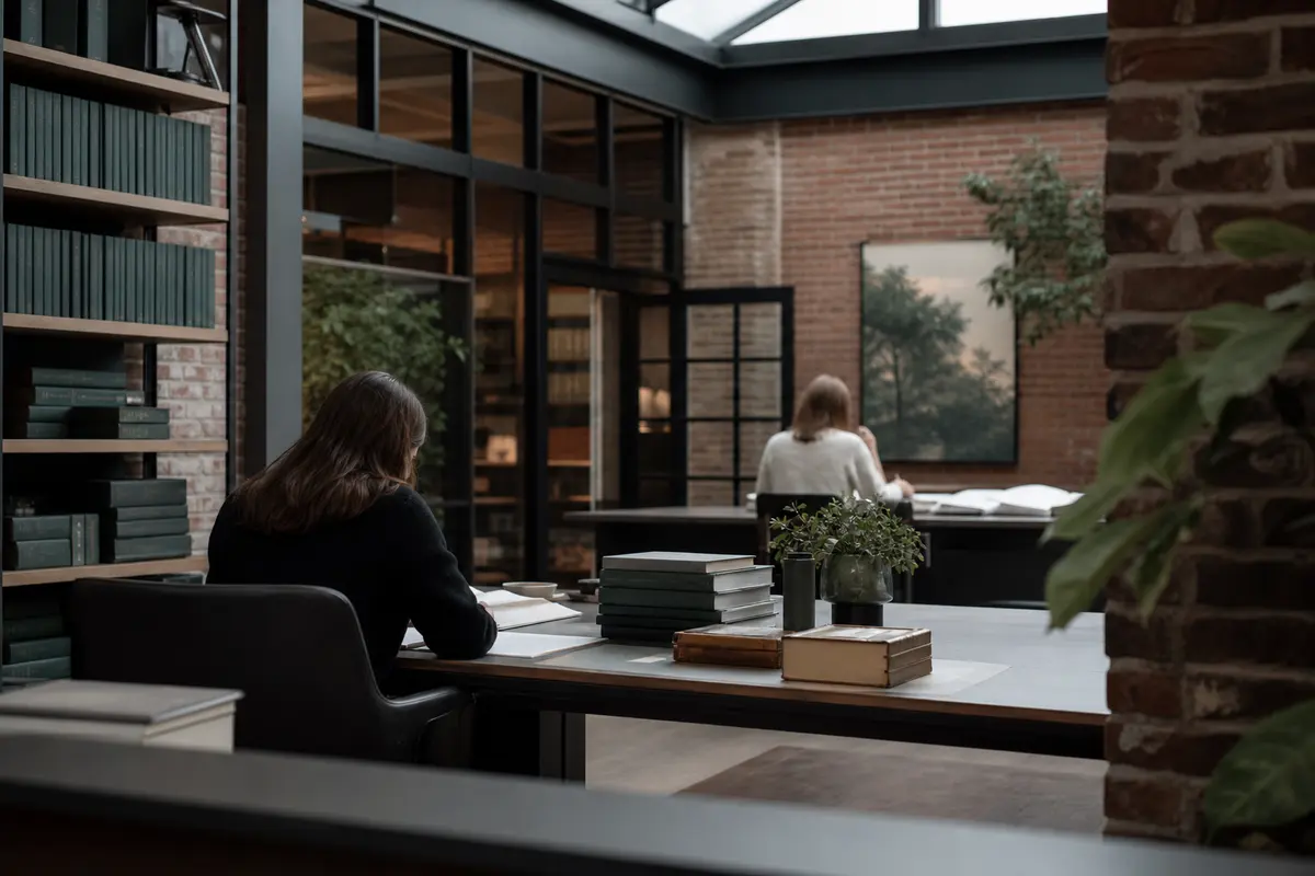 Editorial marketing planning scene for AI SEO in Boone, North Carolina