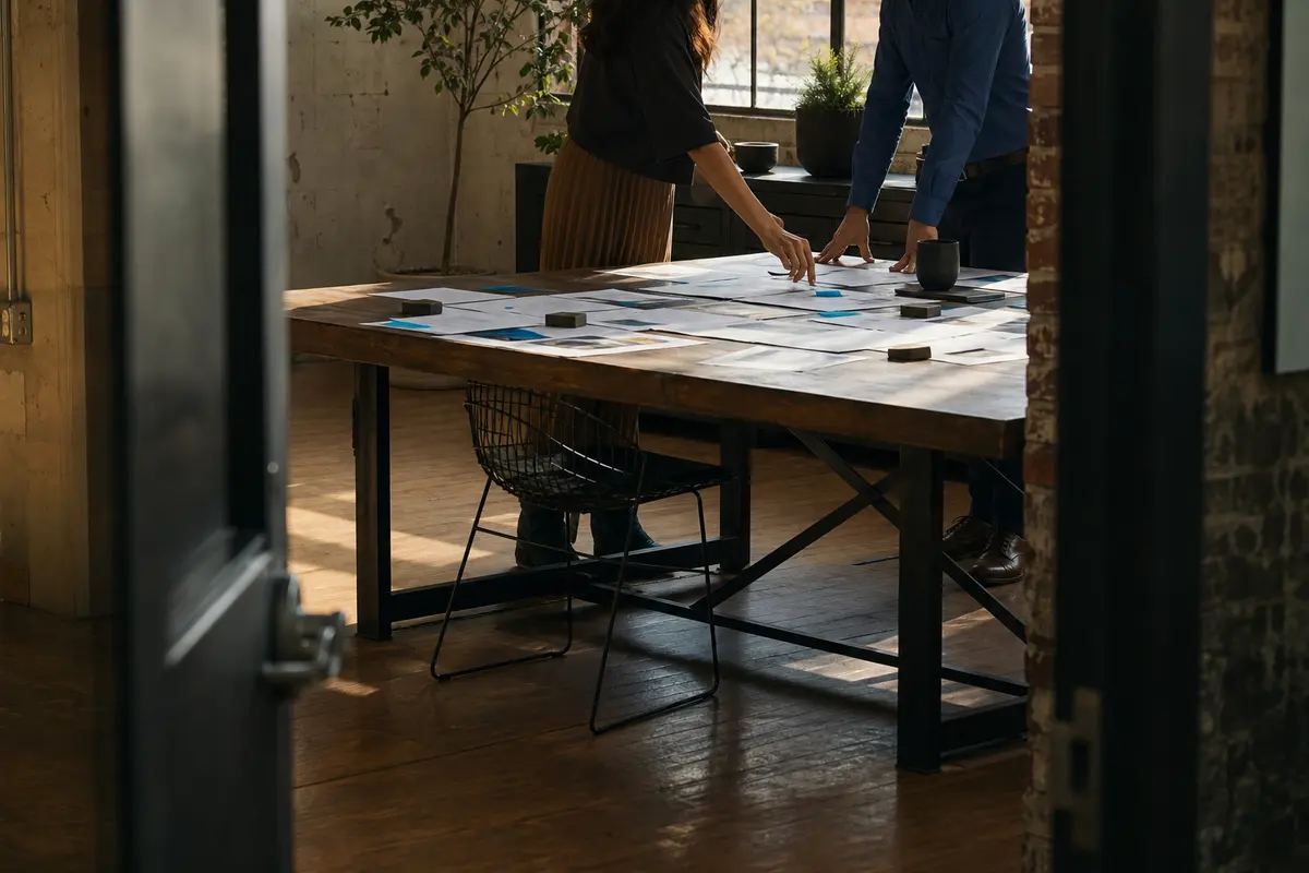 Editorial marketing planning scene for Legal News in Chapel Hill, North Carolina