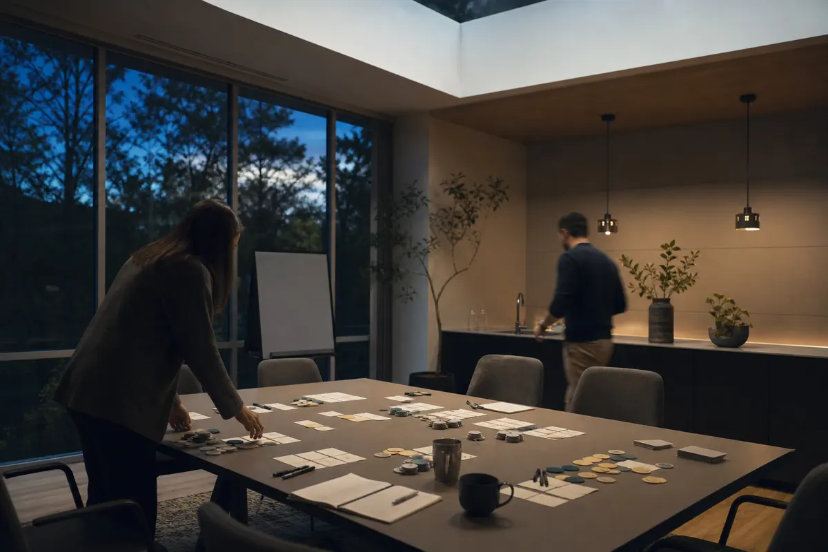 Editorial platform planning scene for ROI Dashboard in Clemmons, North Carolina