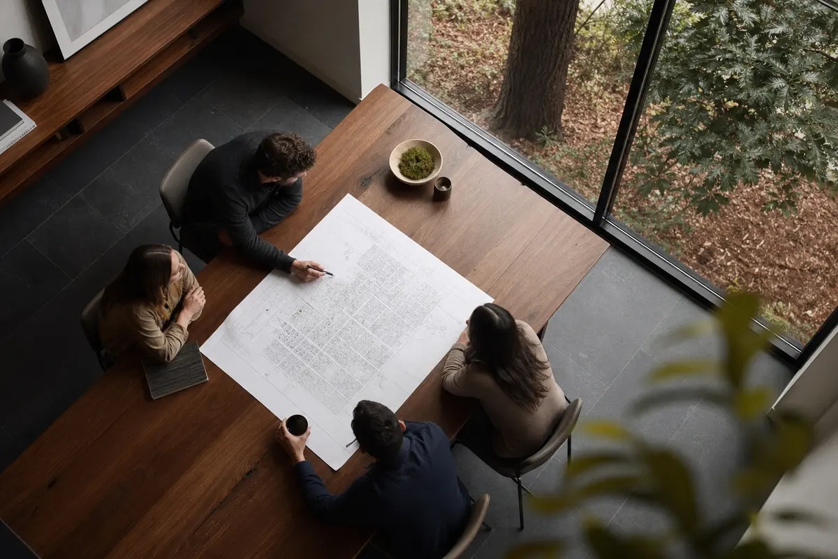 Editorial marketing planning scene for Conover, North Carolina
