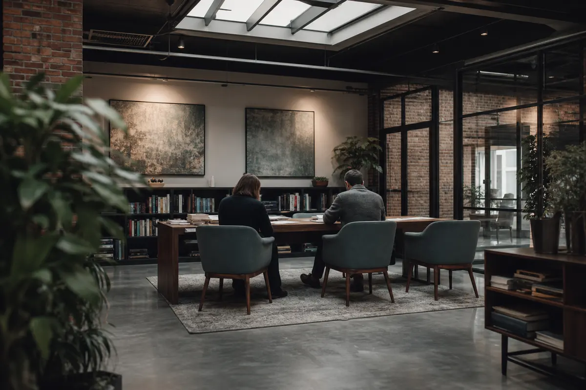 Editorial marketing planning scene for AI SEO in Holly Springs, North Carolina
