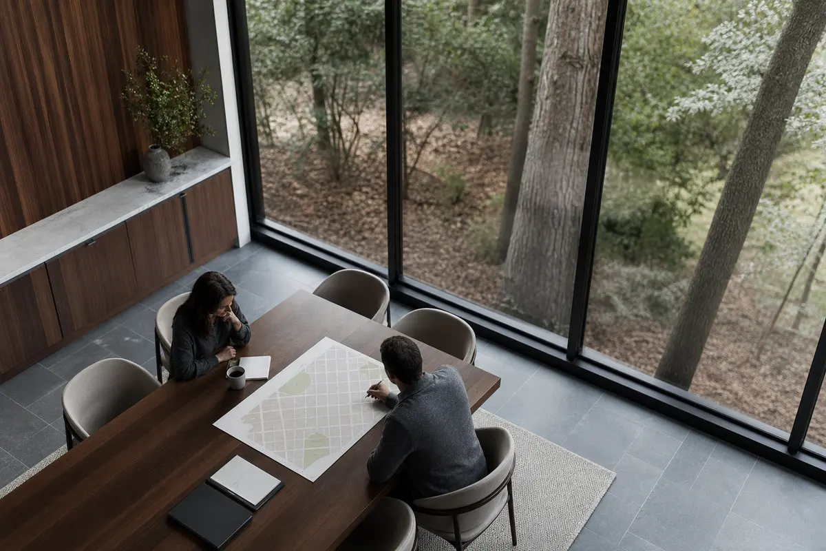 Editorial marketing planning scene for Monroe, North Carolina