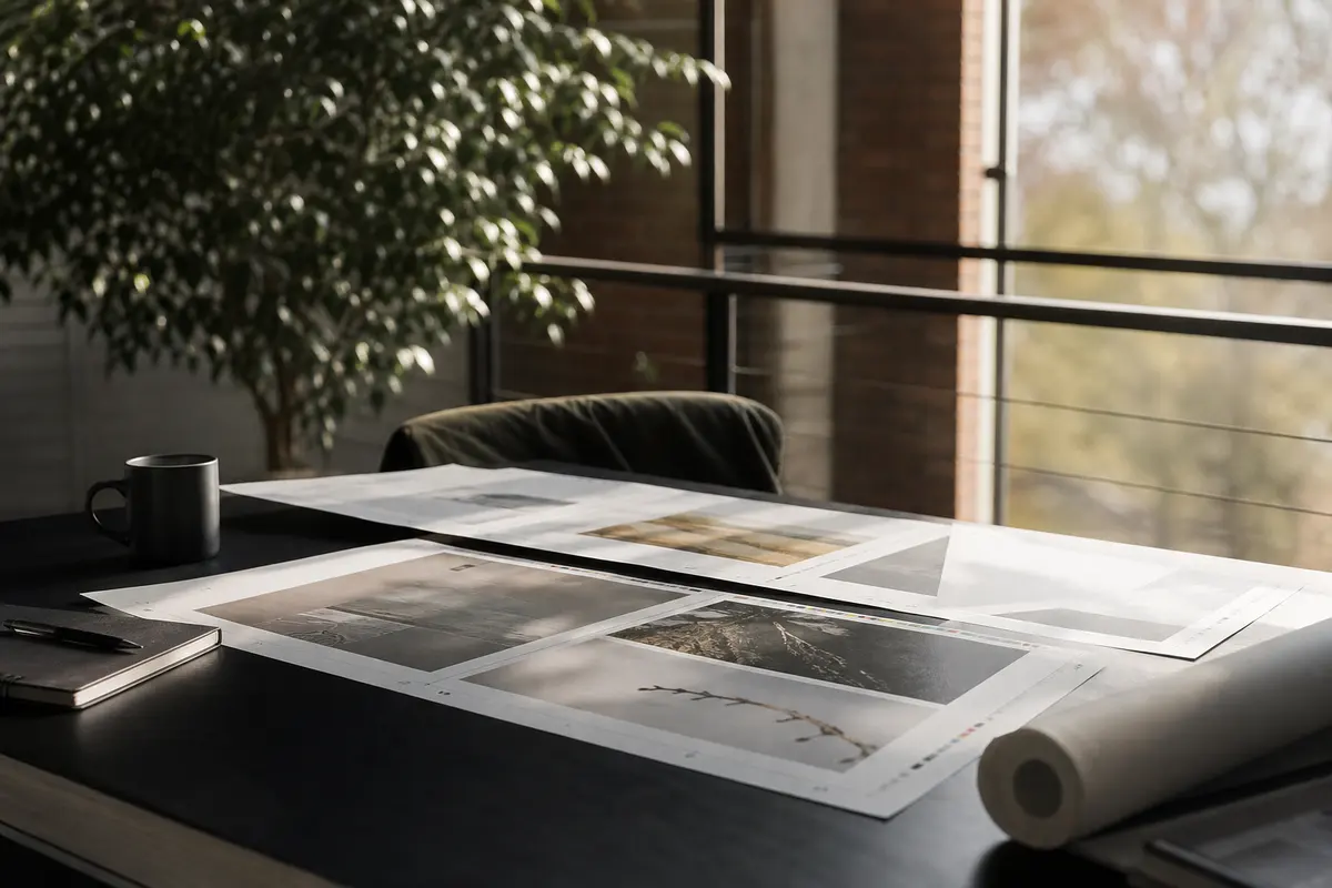 Editorial marketing planning scene for AI SEO in Newton, North Carolina