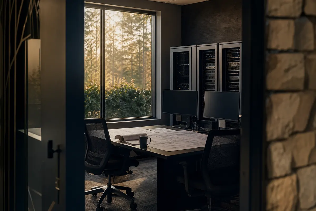 Editorial platform planning scene for Custom Software in Silver Lake, North Carolina