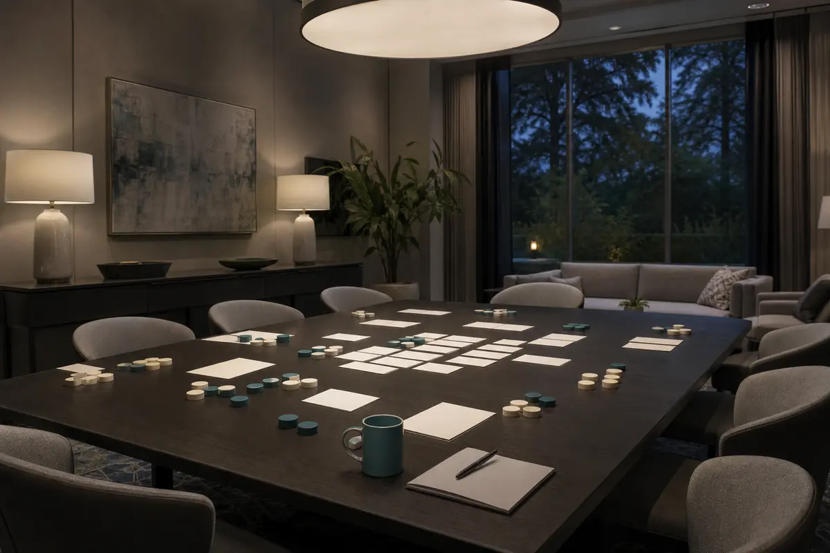 Editorial platform planning scene for Dedicated Hosting in Smithfield, North Carolina