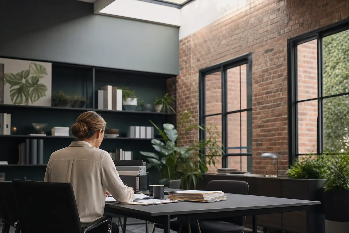 Editorial marketing planning scene for AI SEO in Statesville, North Carolina