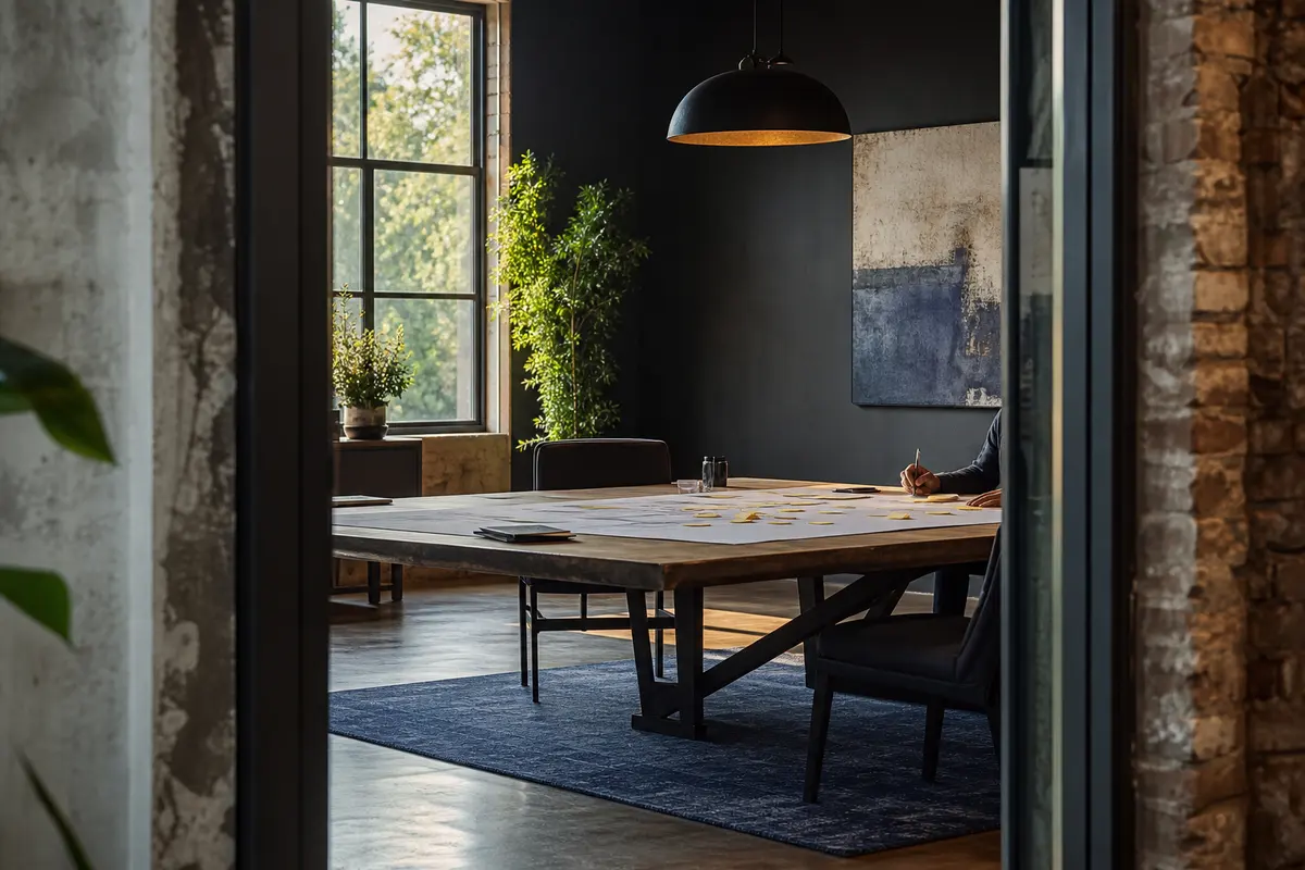 Editorial marketing planning scene for Walkertown, North Carolina