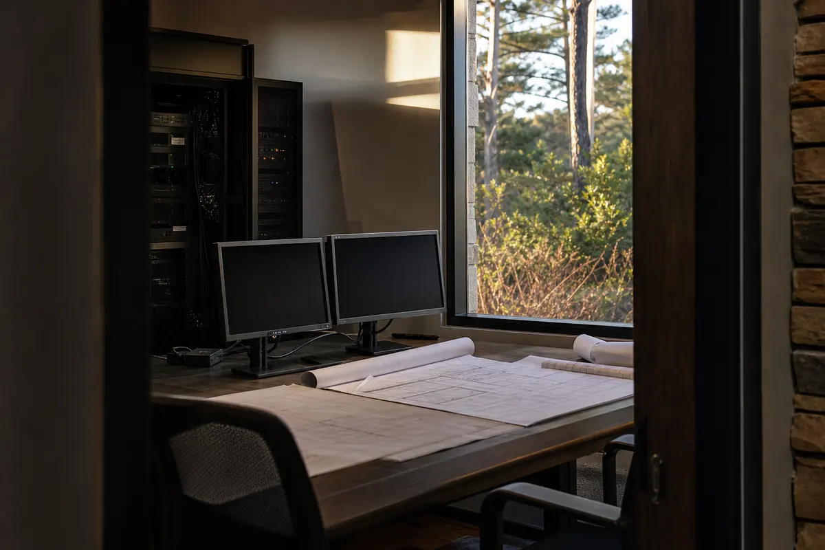 Editorial platform planning scene for Custom Software in Whispering Pines, North Carolina
