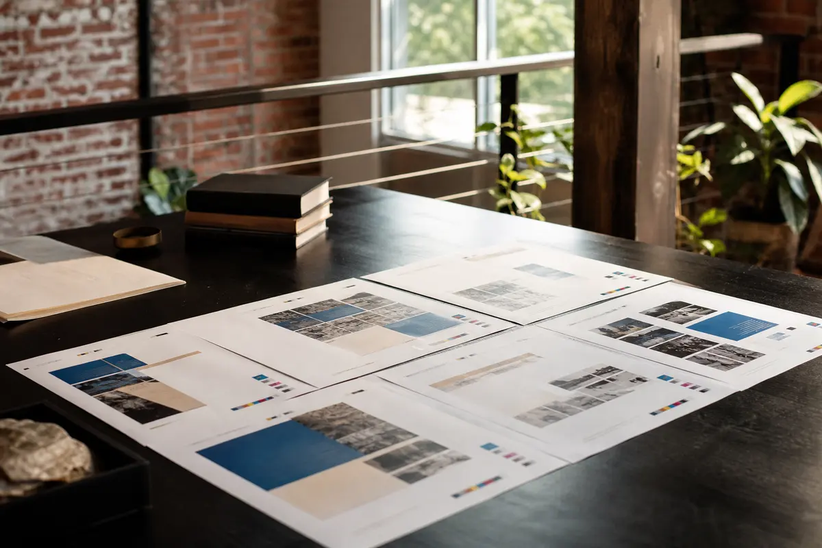 Editorial marketing planning scene for AI SEO in Williamston, North Carolina