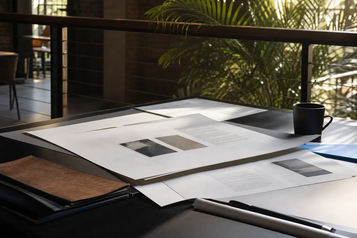 Editorial marketing planning scene for Legal News in Bedford, Ohio