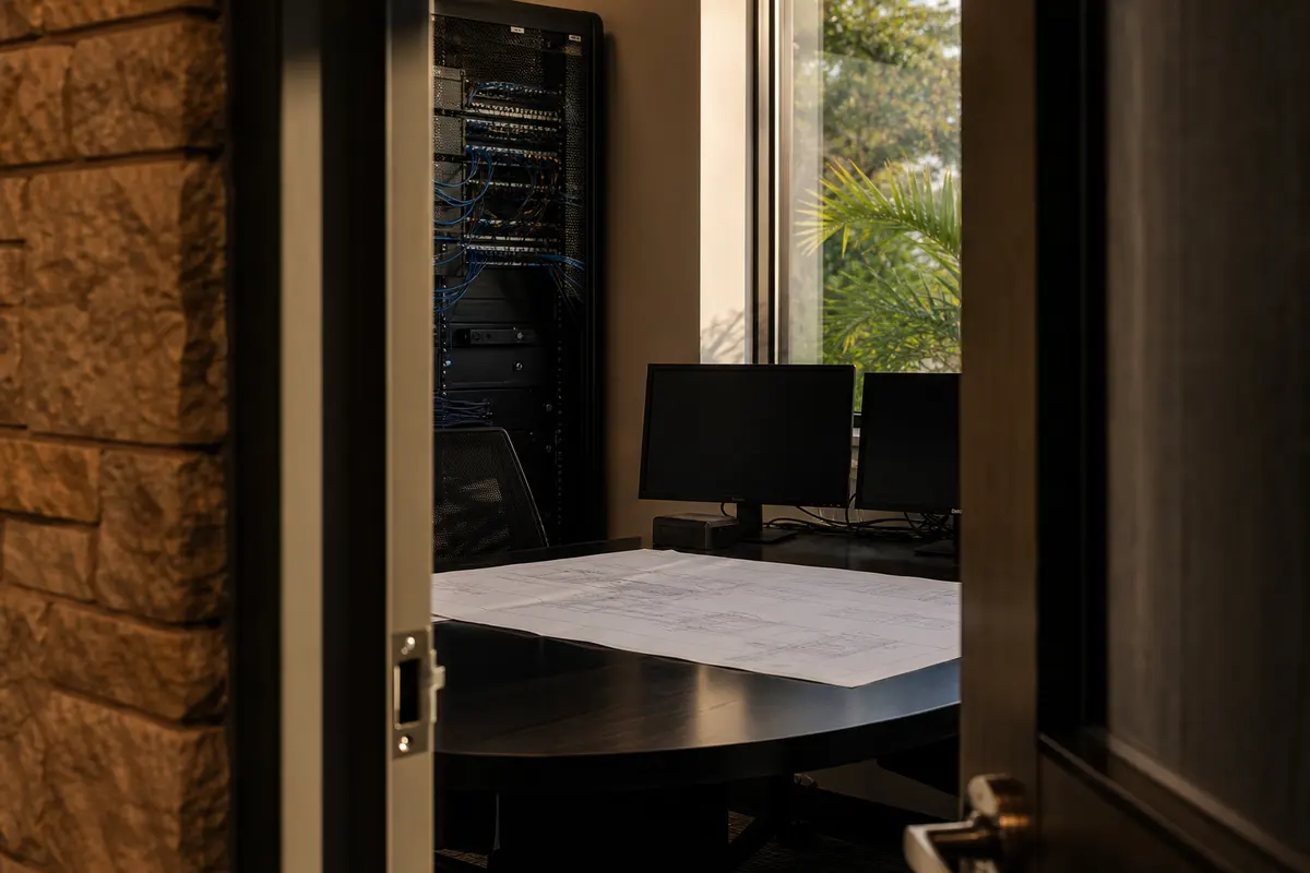Editorial platform planning scene for Dedicated Hosting in Bellevue, Ohio