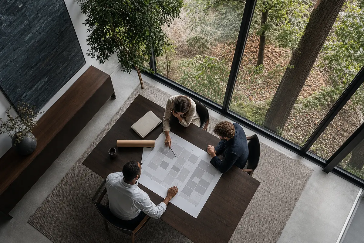 Editorial marketing planning scene for Blacklick Estates, Ohio