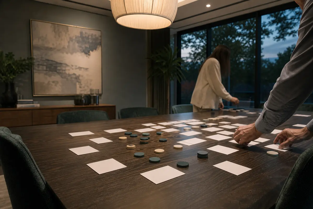 Editorial platform planning scene for Custom Software in Cambridge, Ohio