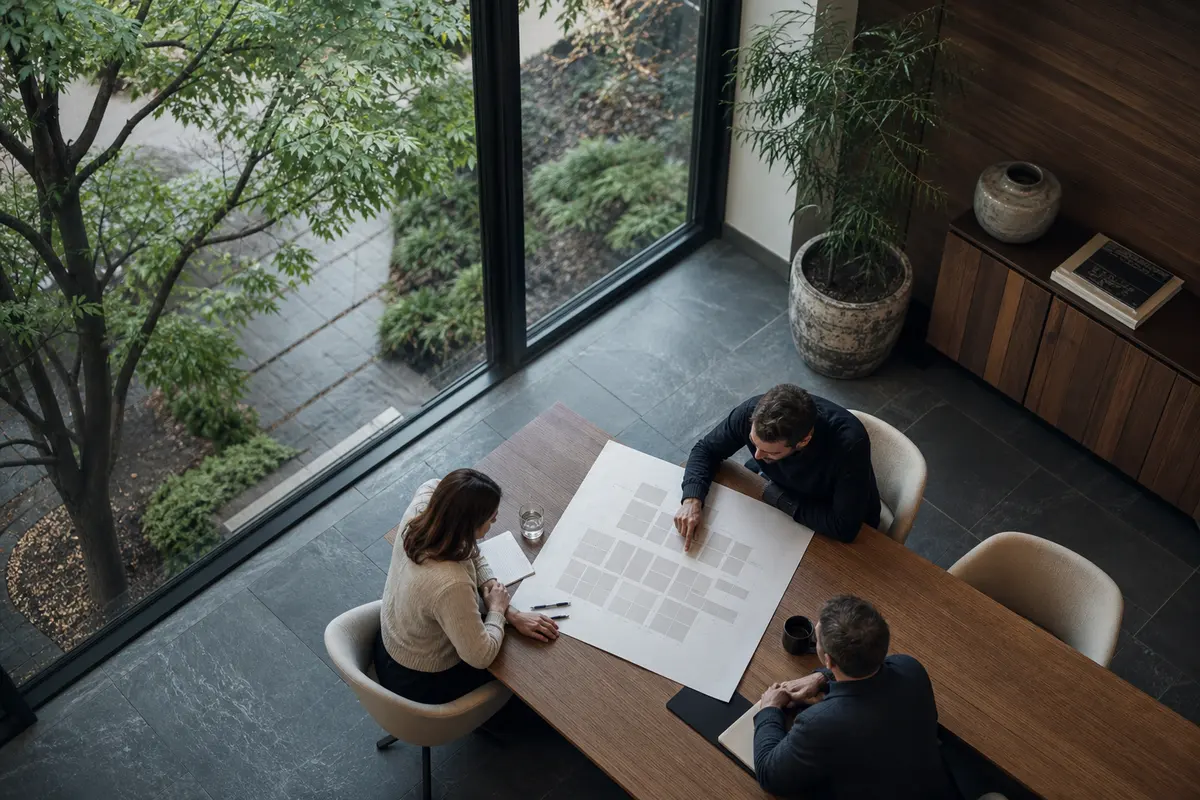 Editorial marketing planning scene for Legal News in Centerville, Ohio