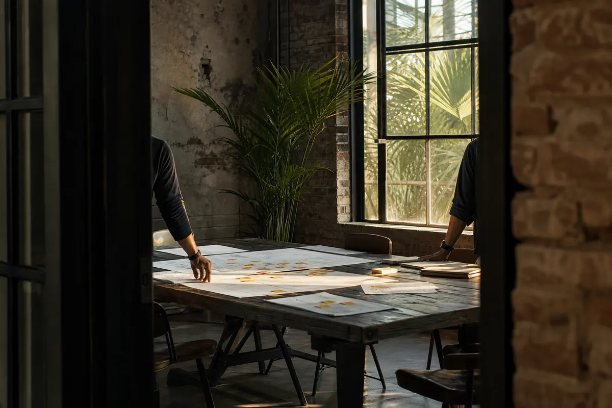 Editorial marketing planning scene for Elyria, Ohio