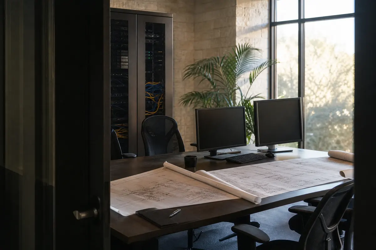 Editorial platform planning scene for Dedicated Hosting in Lima, Ohio