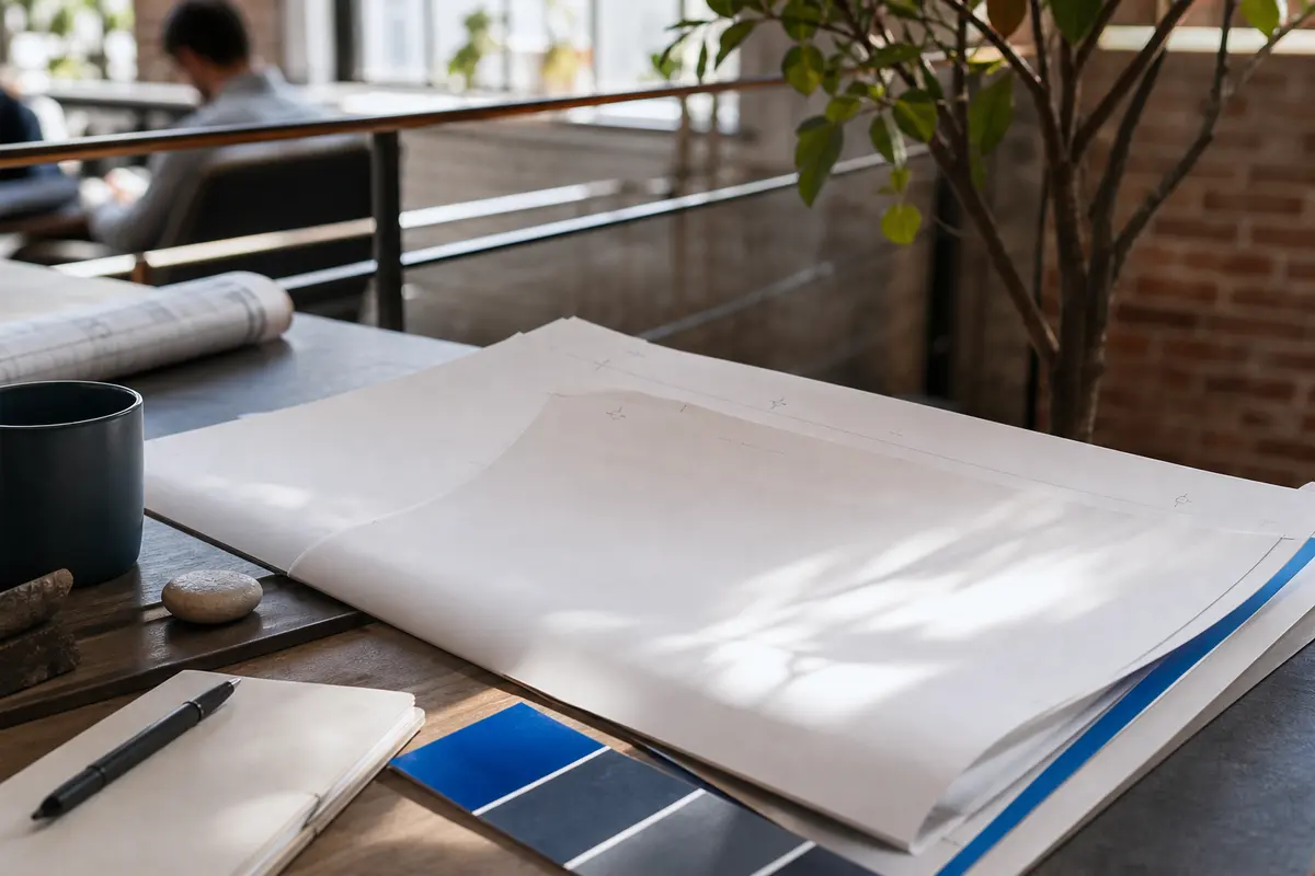 Editorial marketing planning scene for Lincoln Village, Ohio