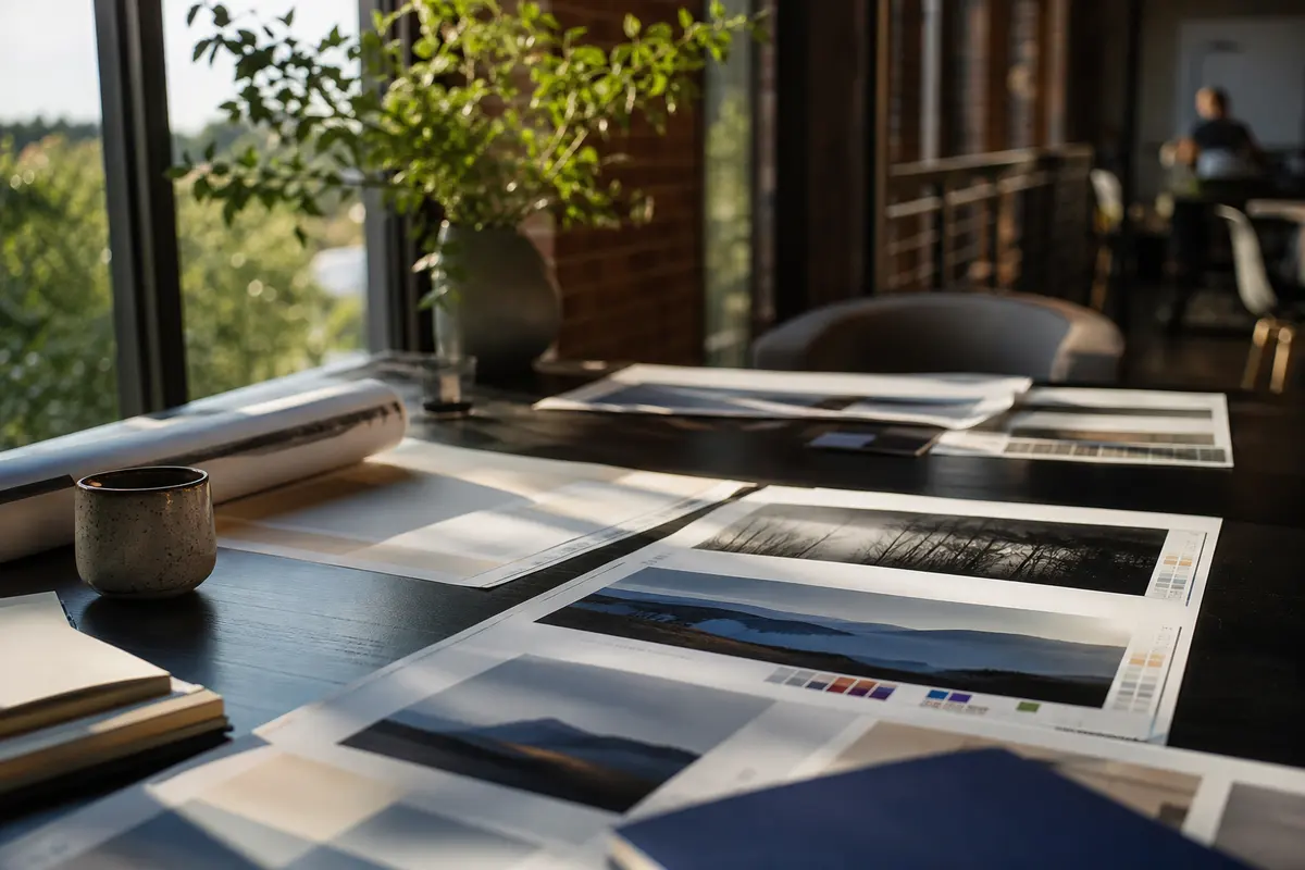 Editorial marketing planning scene for AI SEO in Norwood, Ohio