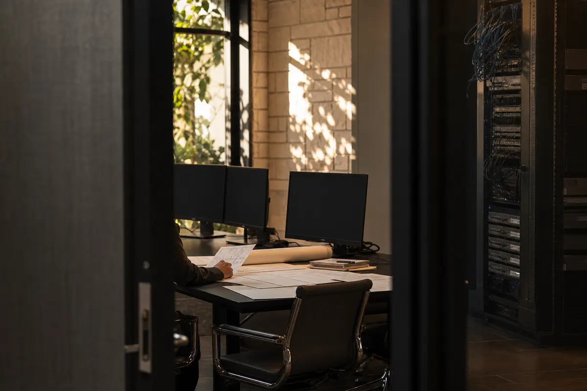 Editorial platform planning scene for Dedicated Hosting in Seven Hills, Ohio