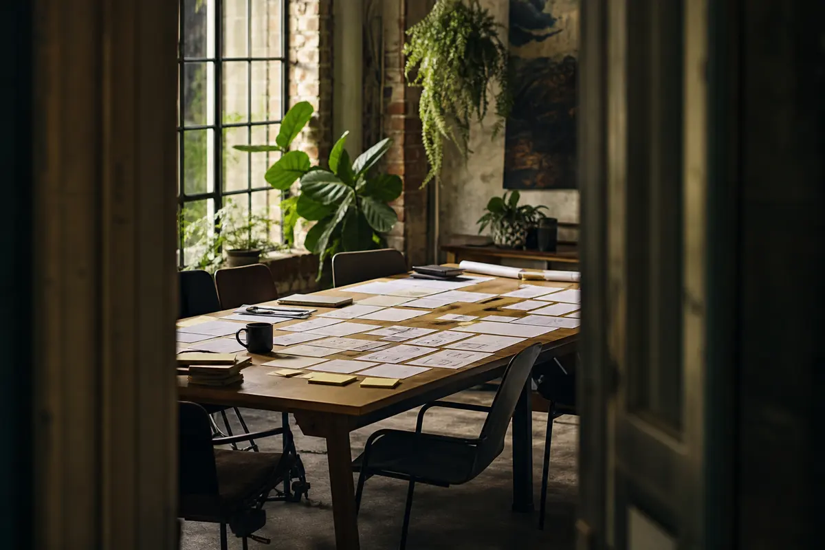 Editorial marketing planning scene for Legal News in Toronto, Ohio