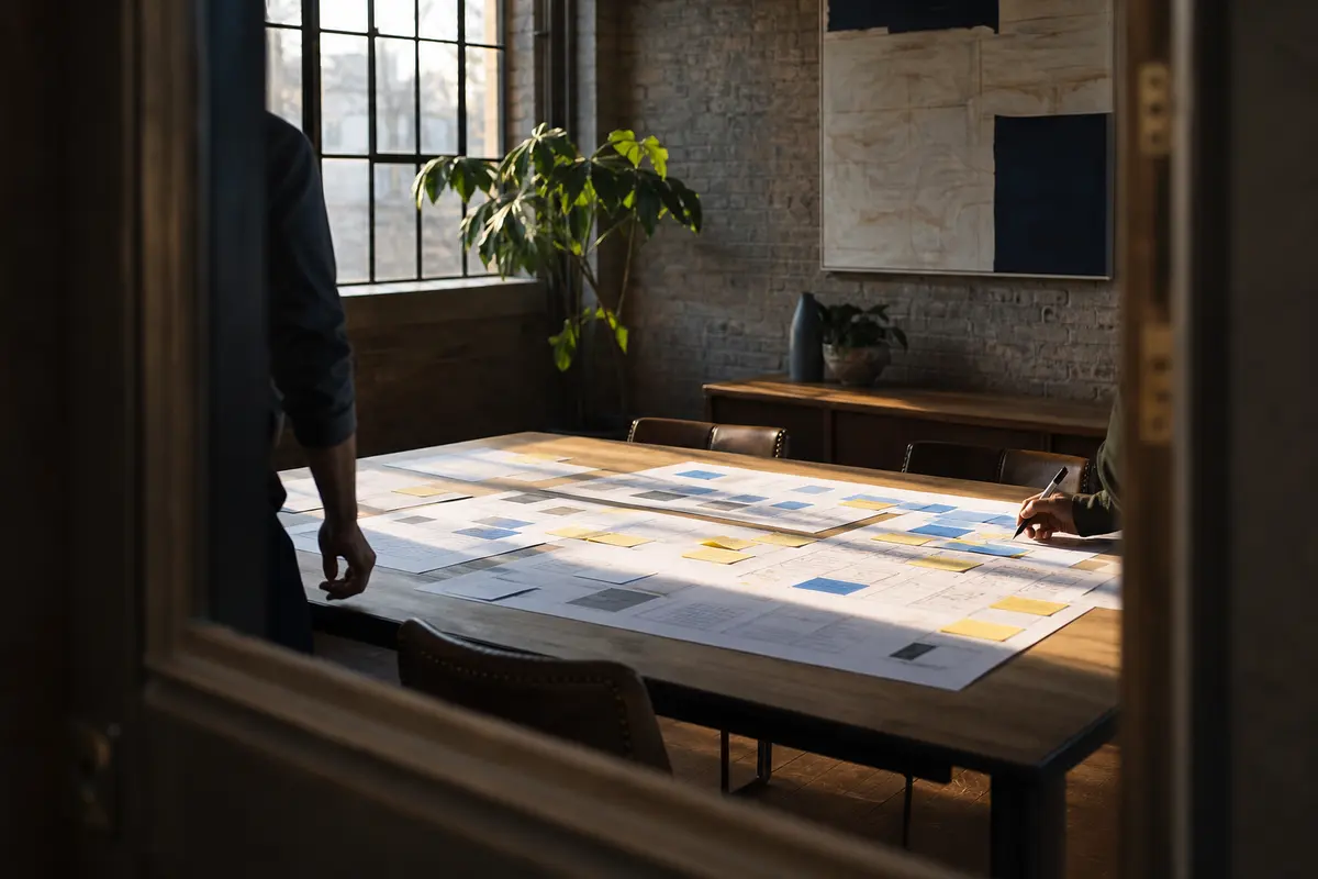 Editorial marketing planning scene for Legal News in Wadsworth, Ohio