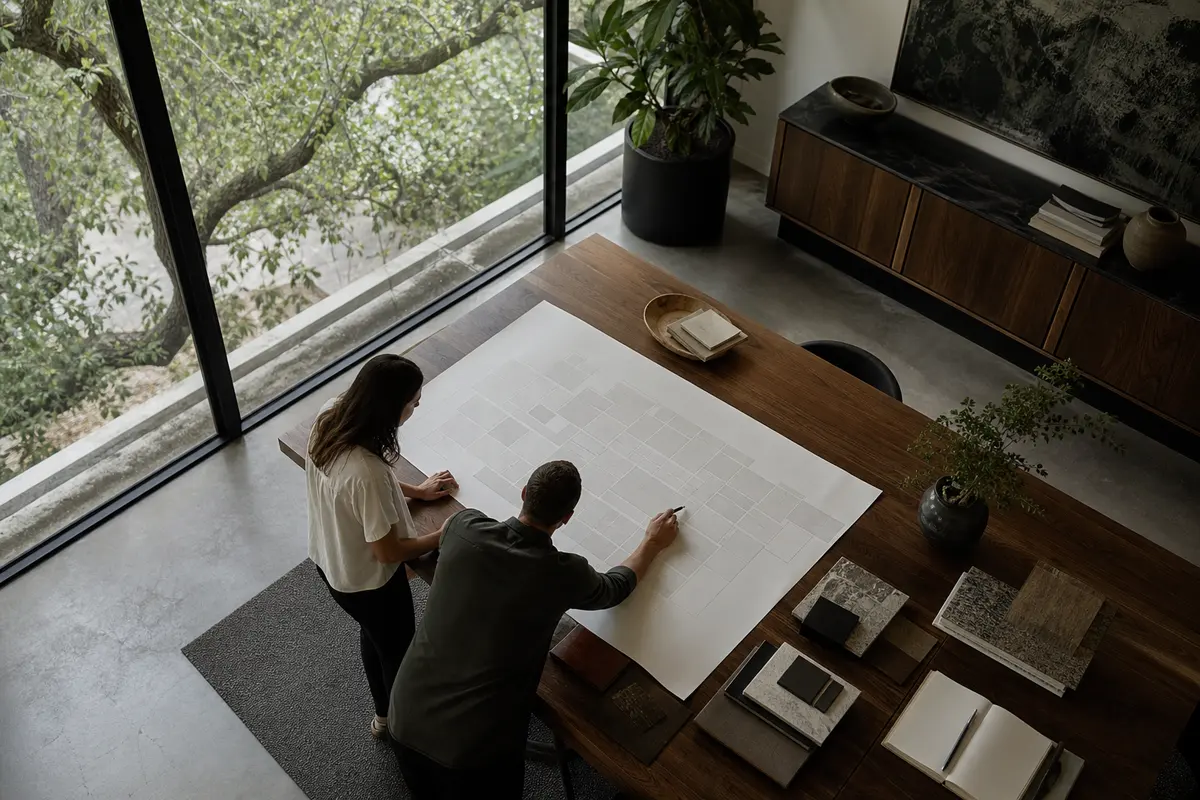 Editorial marketing planning scene for AI SEO in Altus, Oklahoma