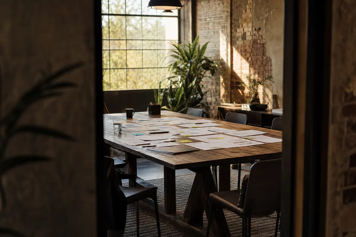 Editorial marketing planning scene for Harrah, Oklahoma
