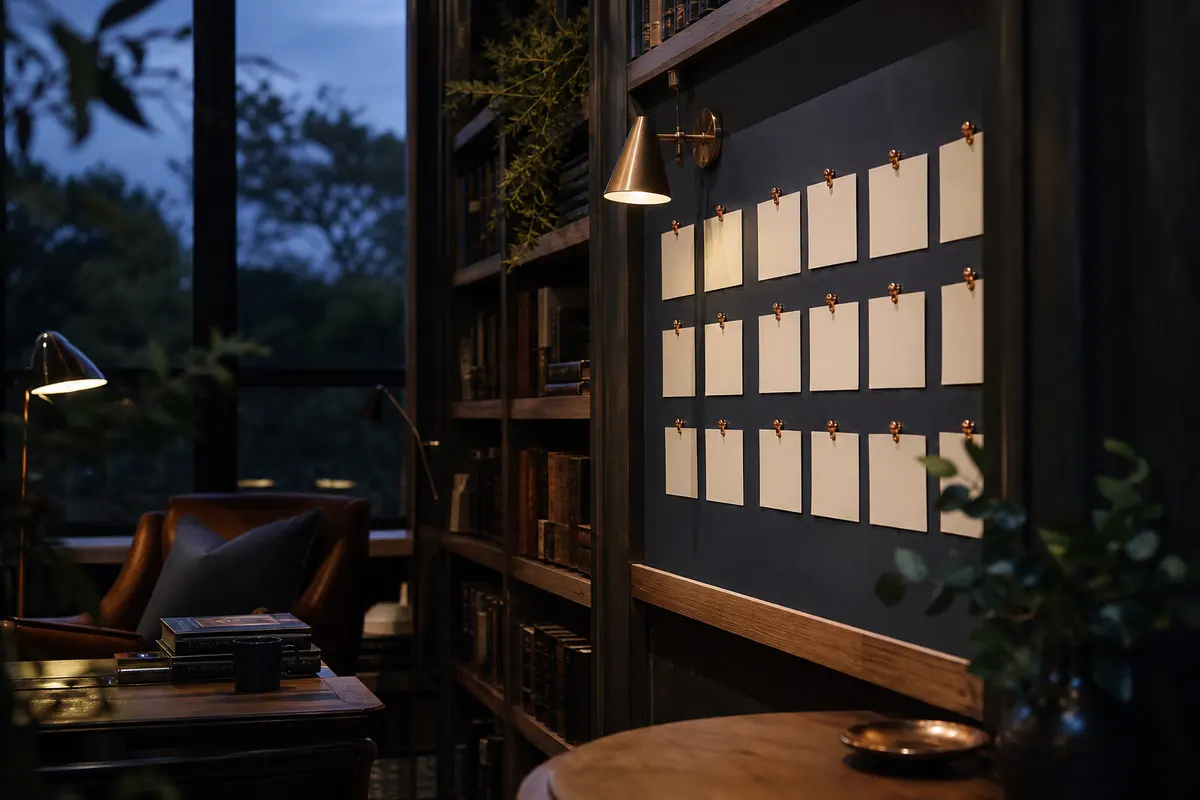 Editorial marketing planning scene for AI SEO in Muskogee, Oklahoma