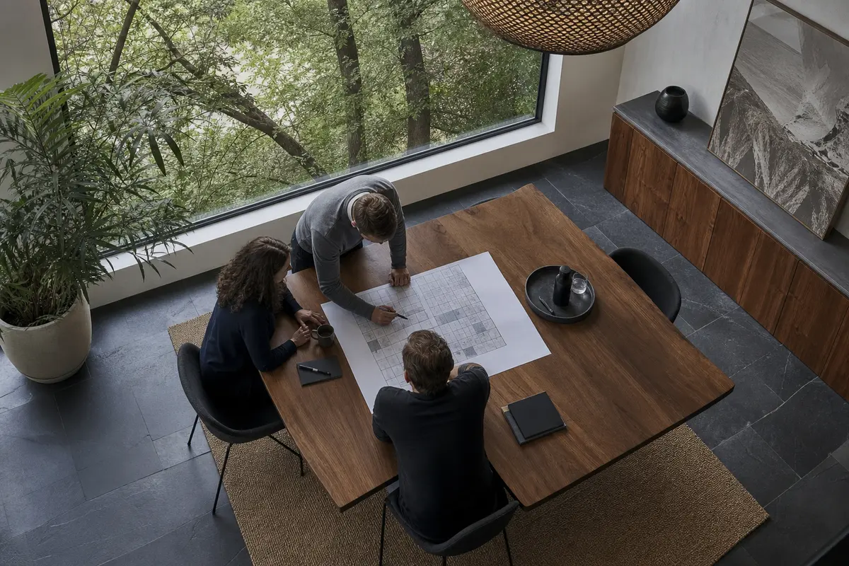 Editorial marketing planning scene for Aloha, Oregon