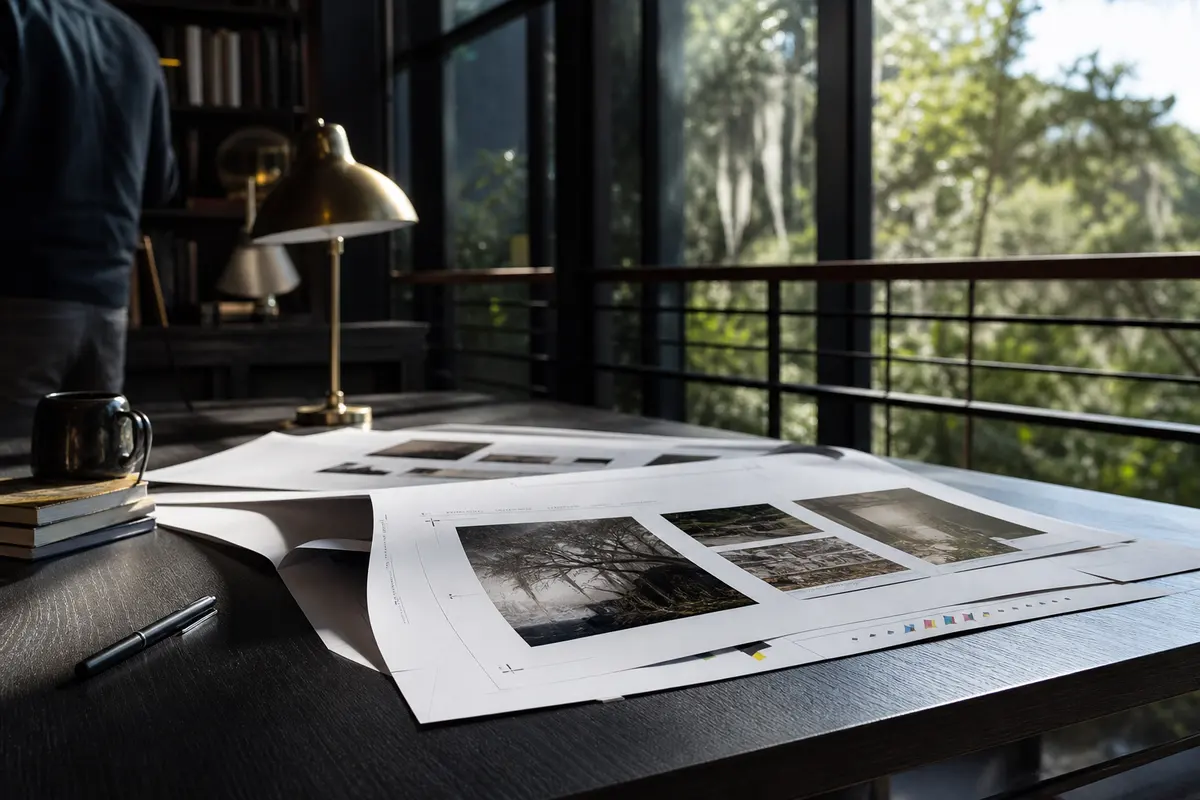 Editorial marketing planning scene for Legal News in Cedar Mill, Oregon