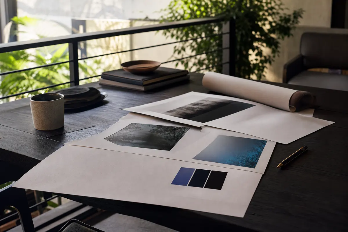 Editorial marketing planning scene for Legal News in Deschutes River Woods, Oregon