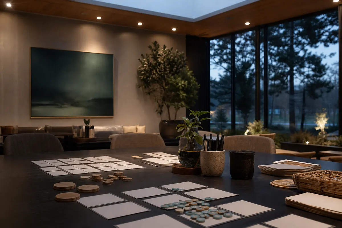 Editorial platform planning scene for Custom Software in Deschutes River Woods, Oregon