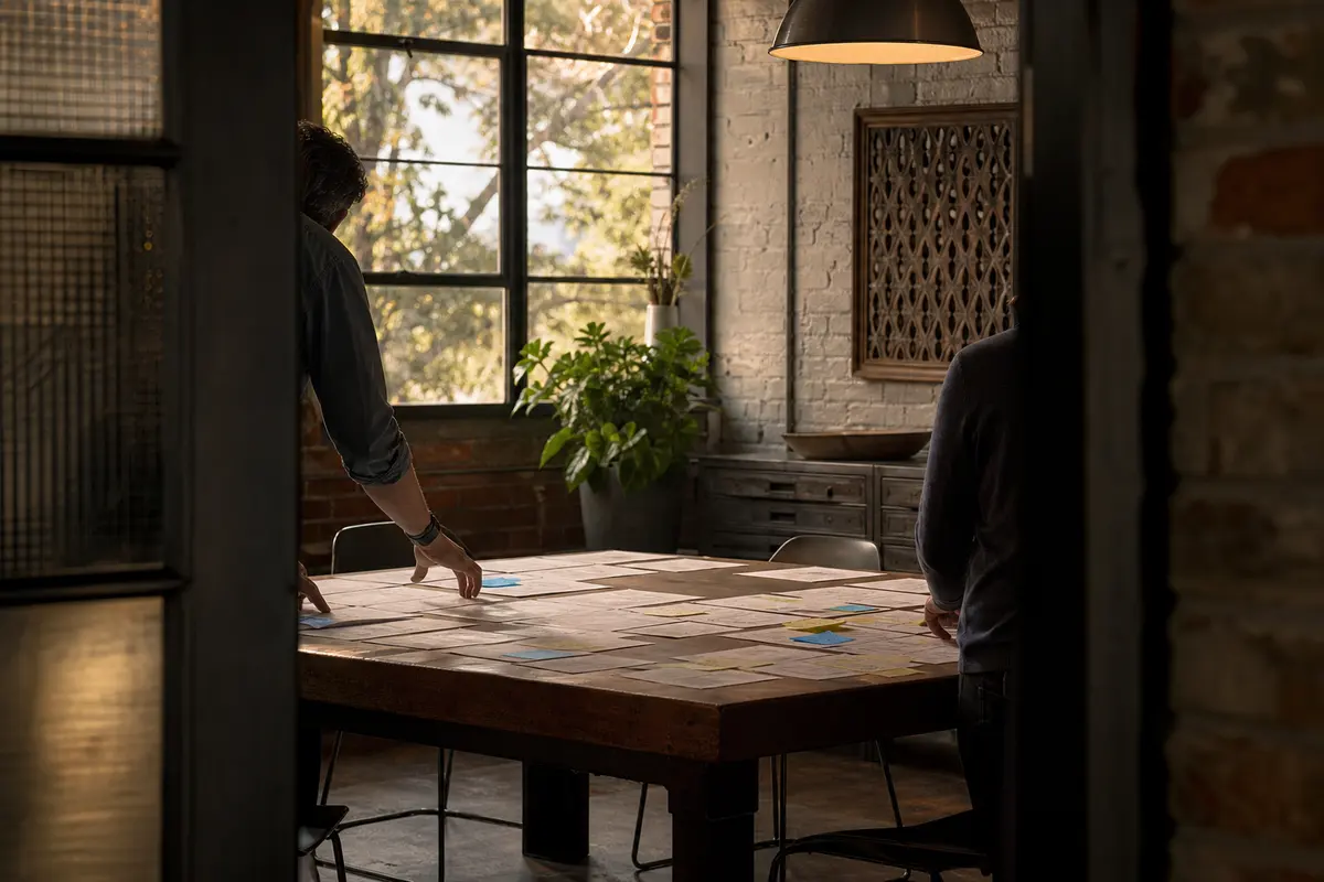 Editorial marketing planning scene for Eagle Point, Oregon