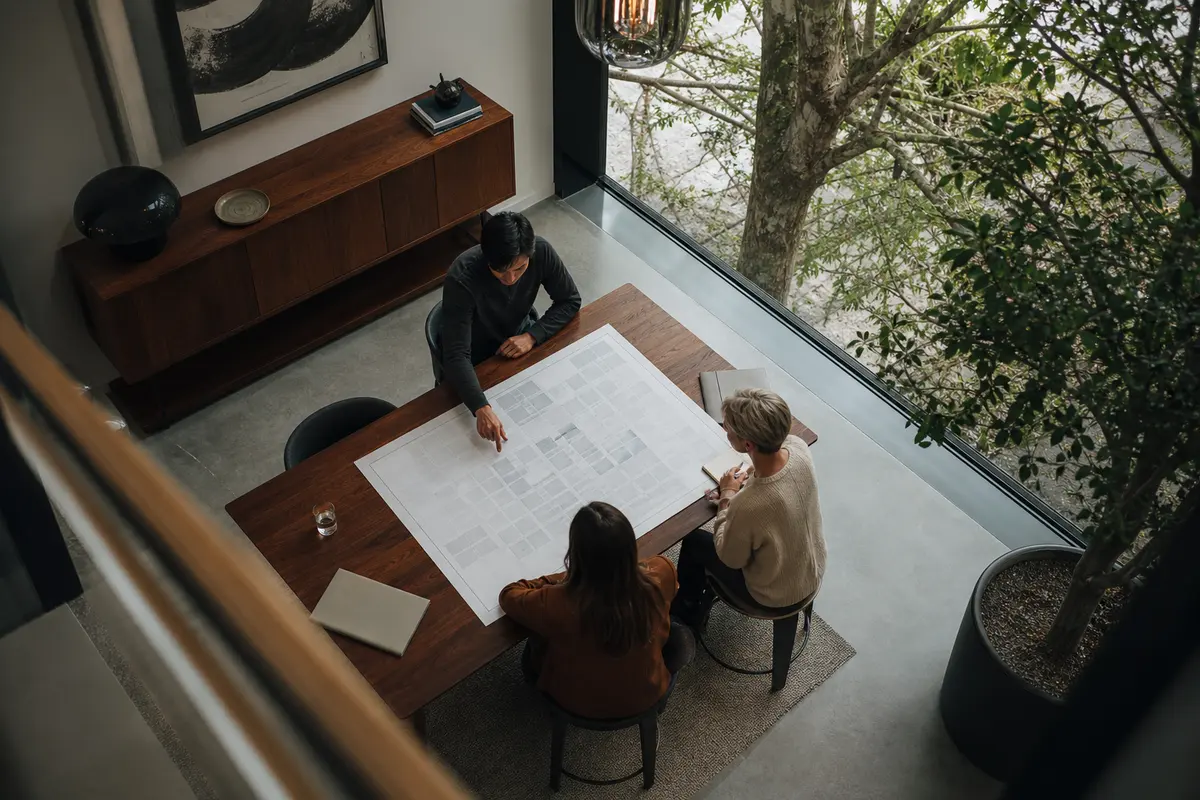 Editorial marketing planning scene for Independence, Oregon
