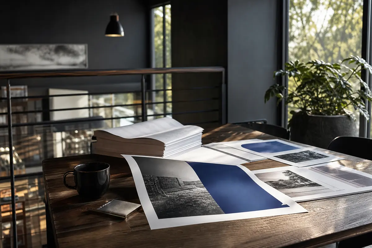 Editorial marketing planning scene for Junction City, Oregon