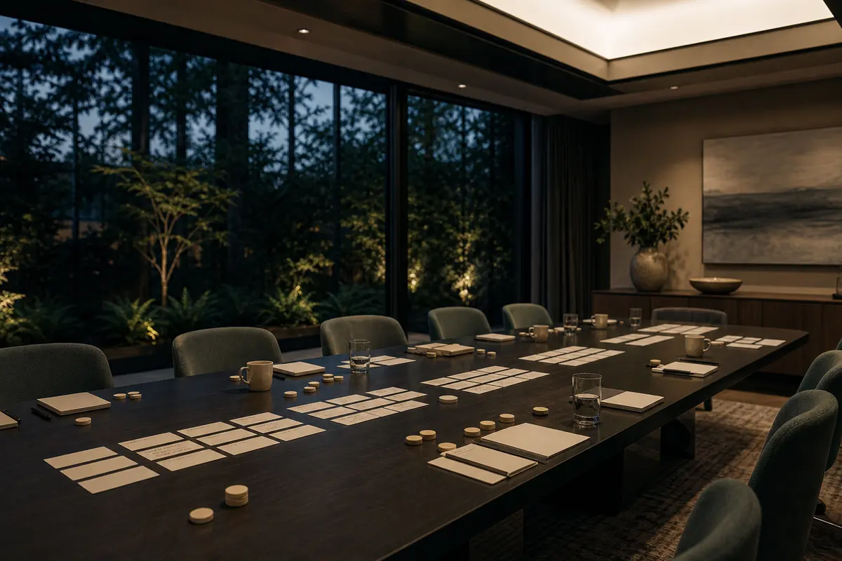 Editorial platform planning scene for Dedicated Hosting in Lake Oswego, Oregon