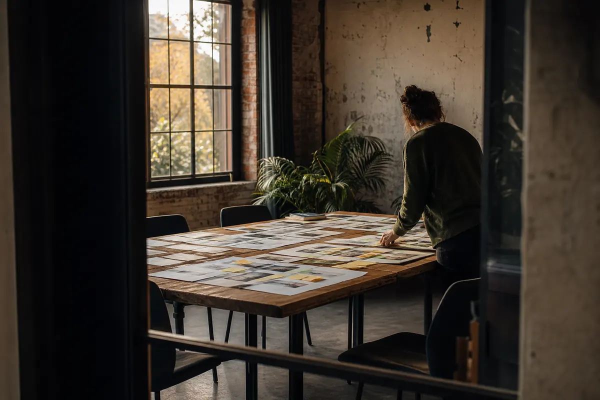 Editorial marketing planning scene for Medford, Oregon