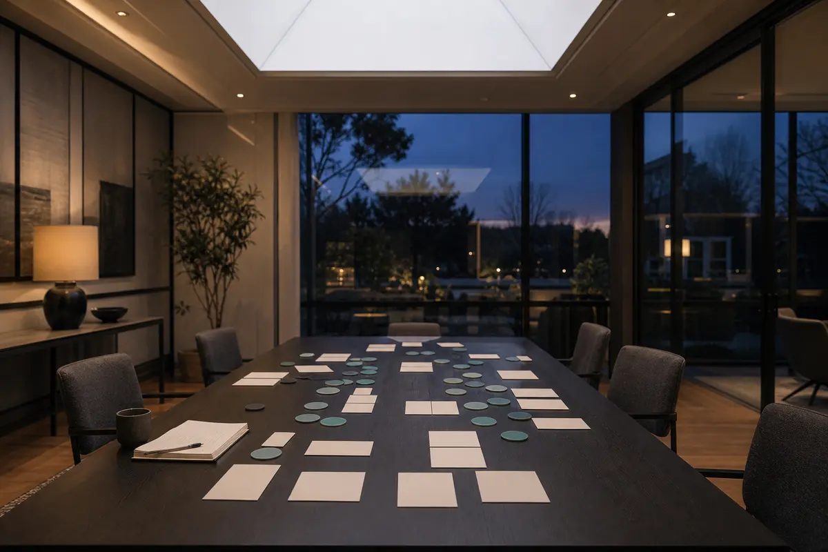 Editorial platform planning scene for Dedicated Hosting in Monmouth, Oregon