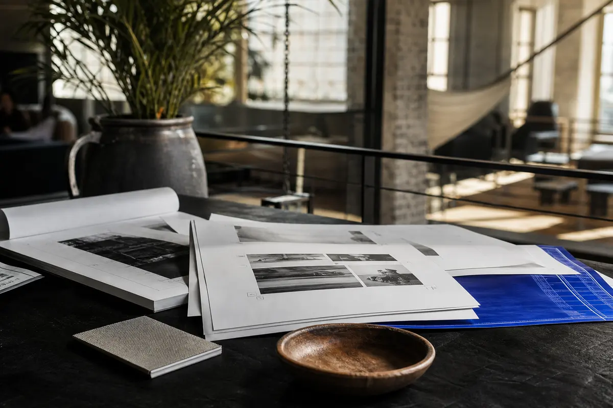 Editorial marketing planning scene for Oak Hills, Oregon