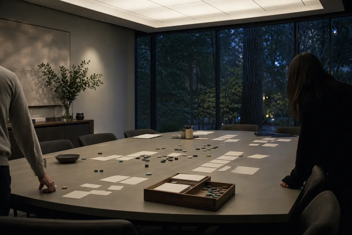 Editorial platform planning scene for Custom Software in River Road, Oregon
