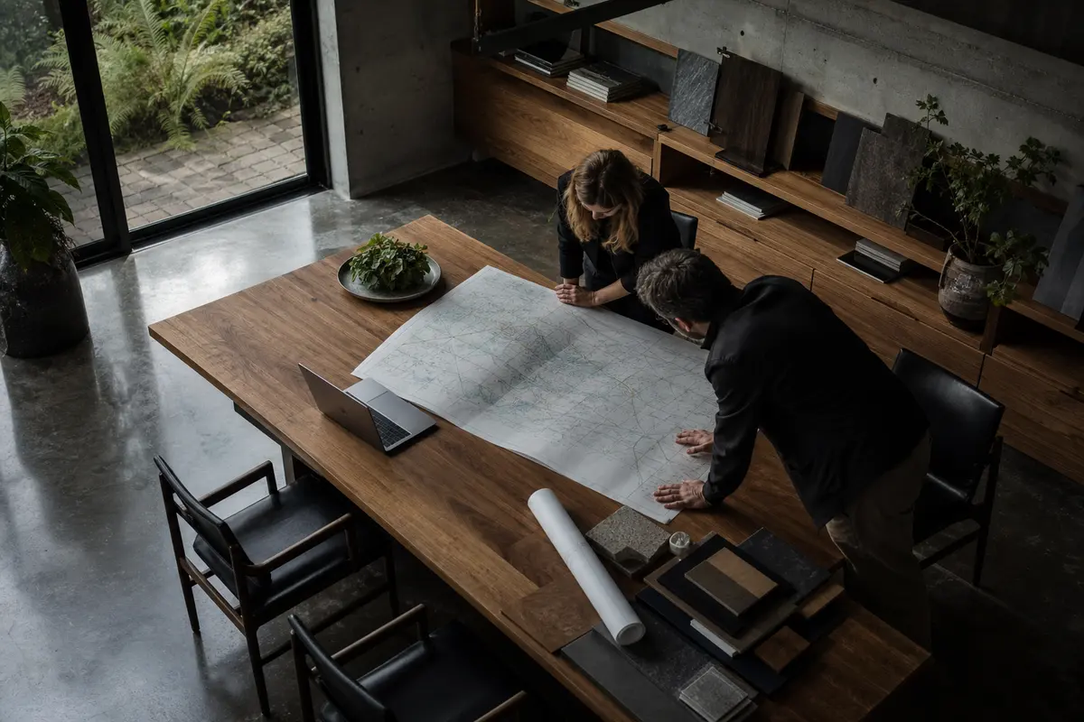 Editorial platform planning scene for Dedicated Hosting in Scappoose, Oregon