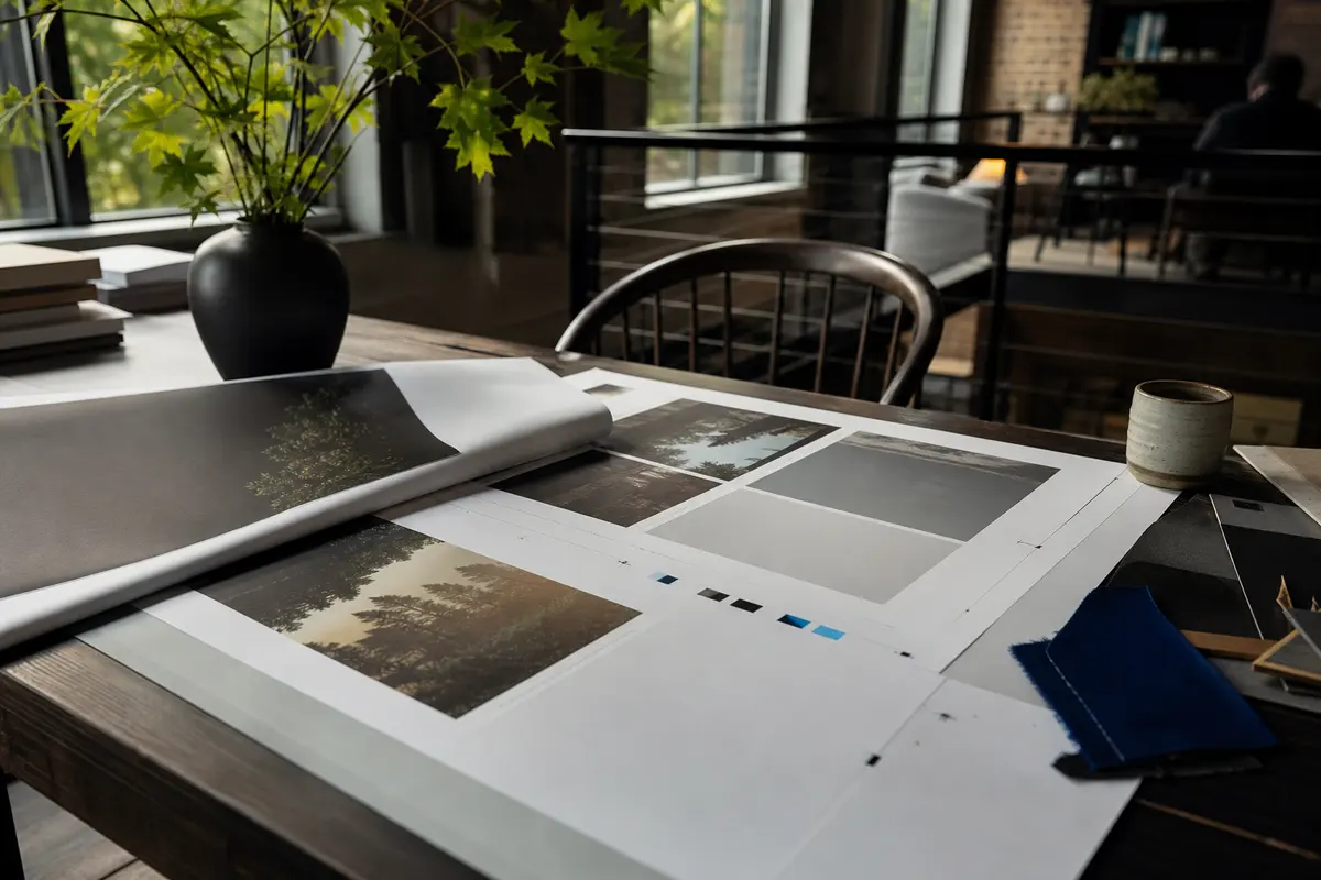 Editorial marketing planning scene for Troutdale, Oregon