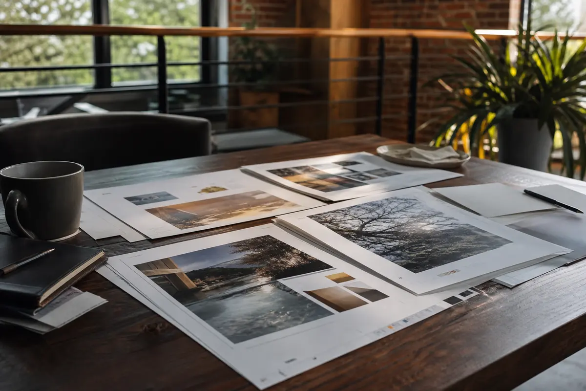 Editorial marketing planning scene for Winston, Oregon