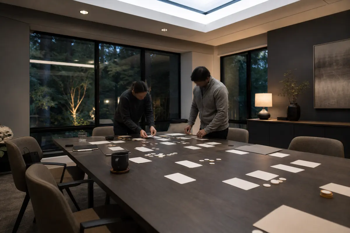 Editorial platform planning scene for Dedicated Hosting in Winston, Oregon