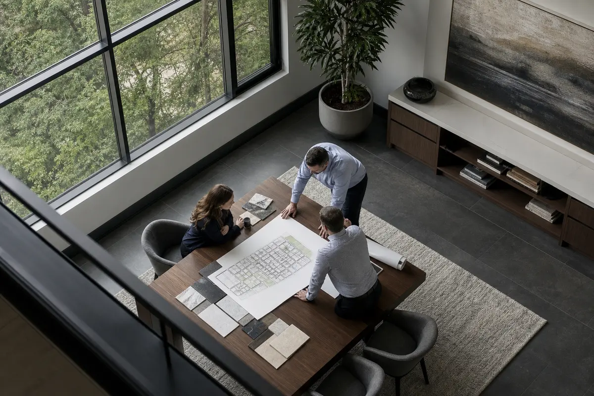 Editorial marketing planning scene for AI SEO in Reading, Pennsylvania