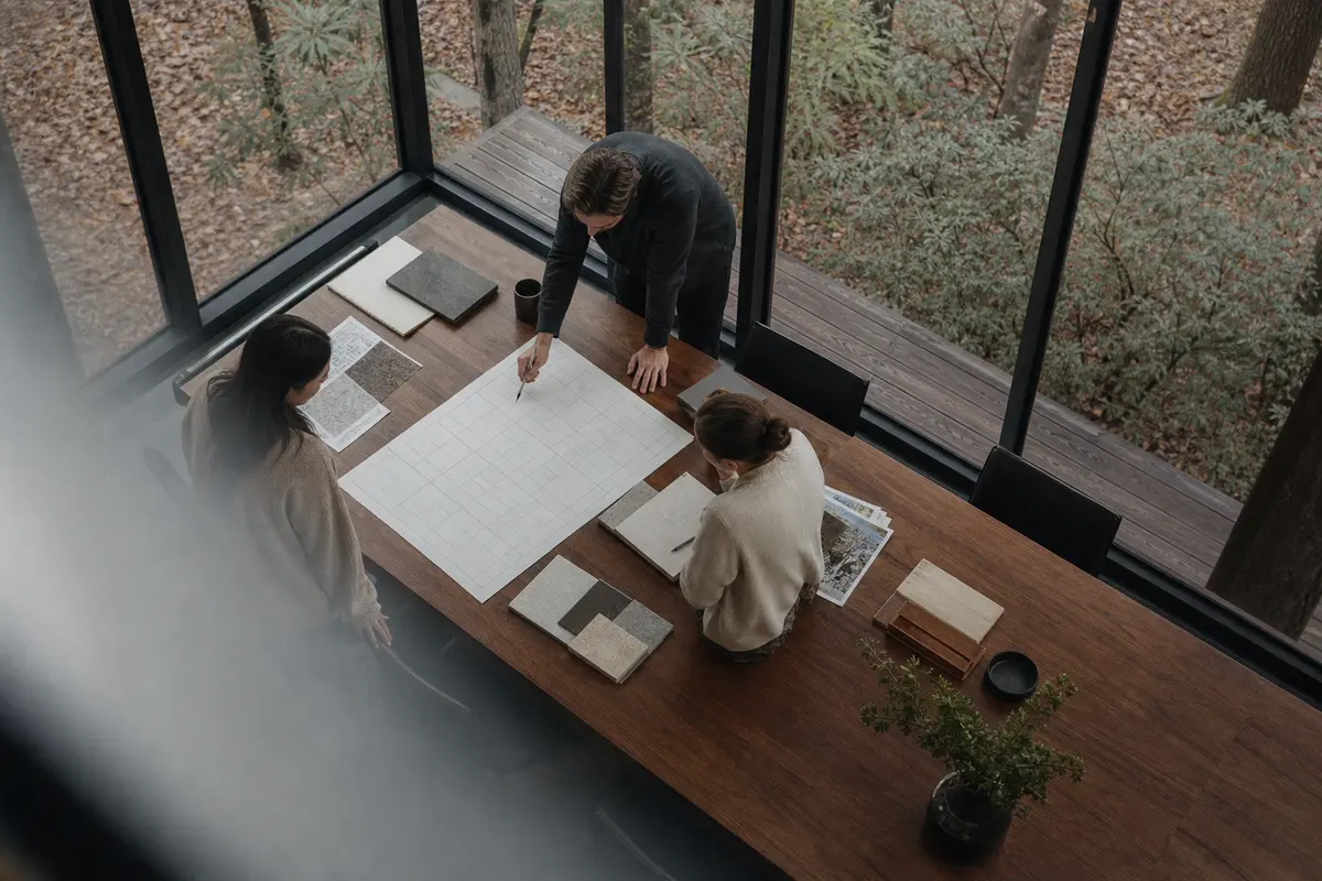 Editorial marketing planning scene for AI SEO in Jackson, Pennsylvania