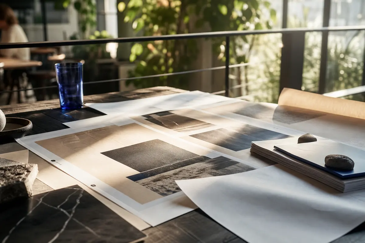 Editorial marketing planning scene for AI SEO in Honey Brook, Pennsylvania